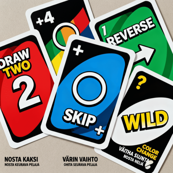 Uno Säännöt Erikoiskortit