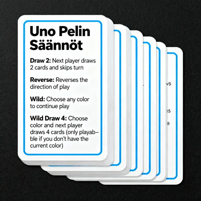 uno pelin säännöt